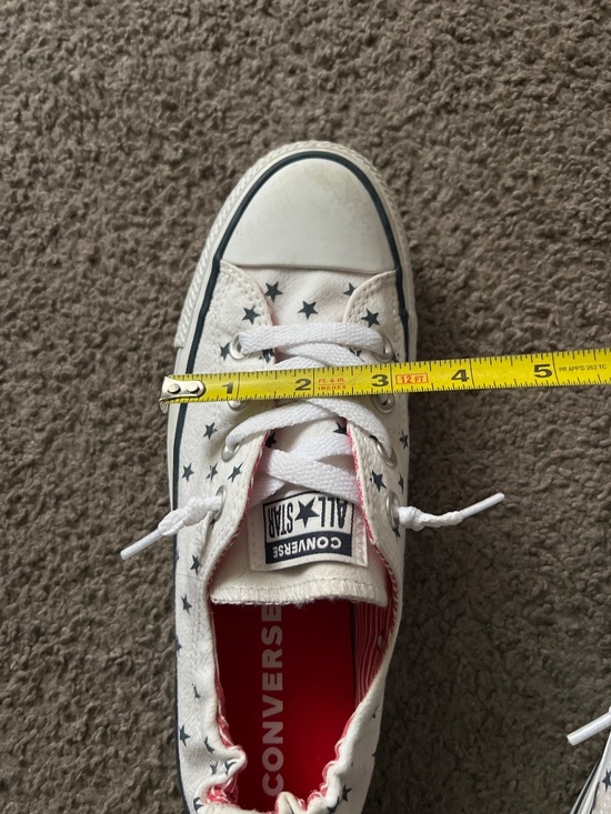 Converse All Star Sneakers White and Blue Stars - Picture 7 of 7